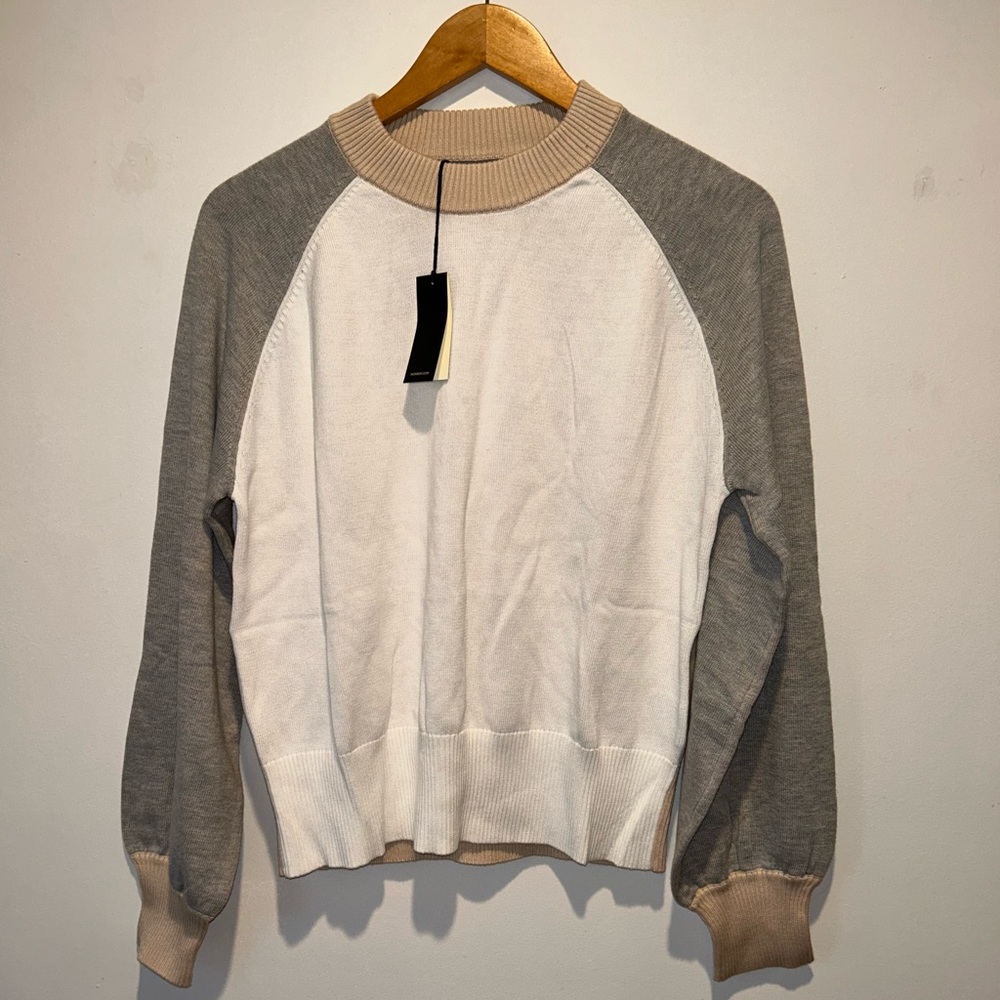 Monrow x Revolve Colorblock Sweater - Picture 3 of 5